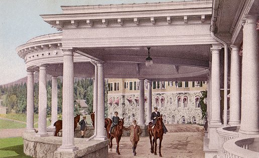 The Porte Cochere at The Mount Washington Hotel, ca. 1910