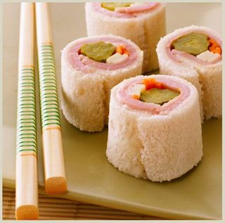 Ham & Cheese Sushi Rolls