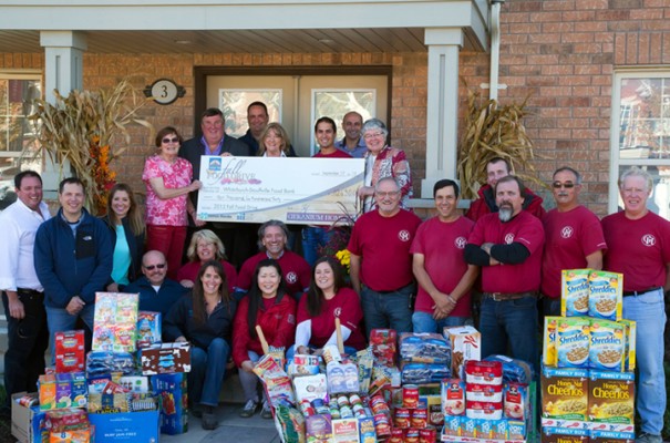 Geranium Homes Food Bank Donation