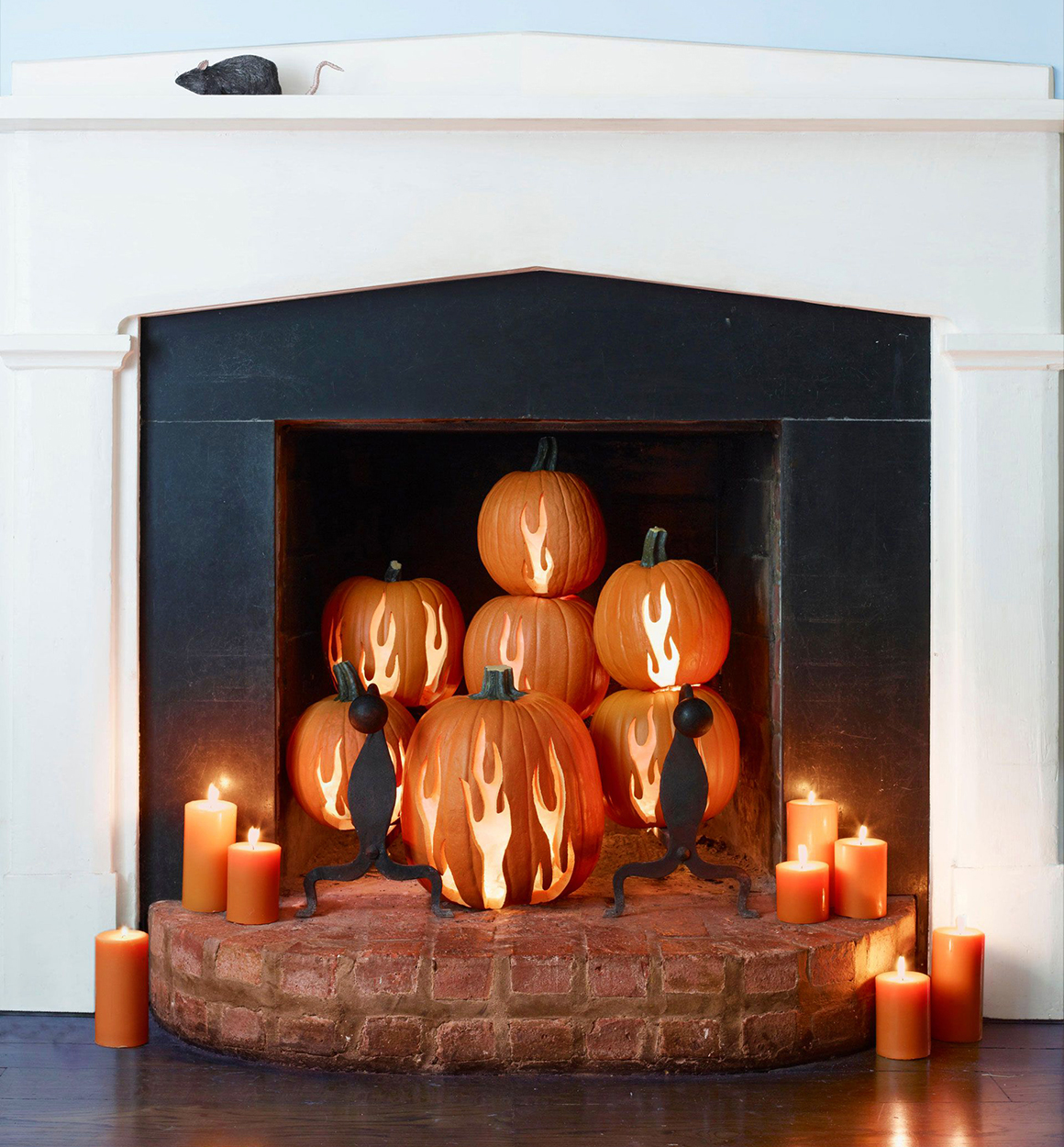 Flame Carved Pumpkins Geranium Blog
