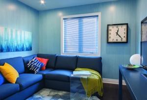 Media Room Loft in Cardinal Point Model Home.