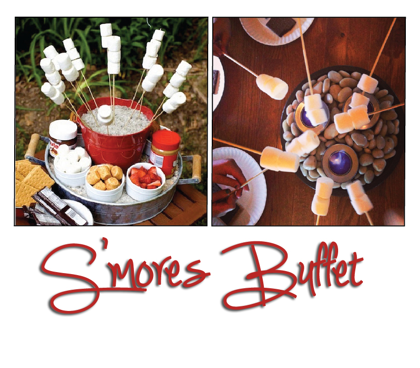 Make your own S'mores Buffet with Sterno and imagination