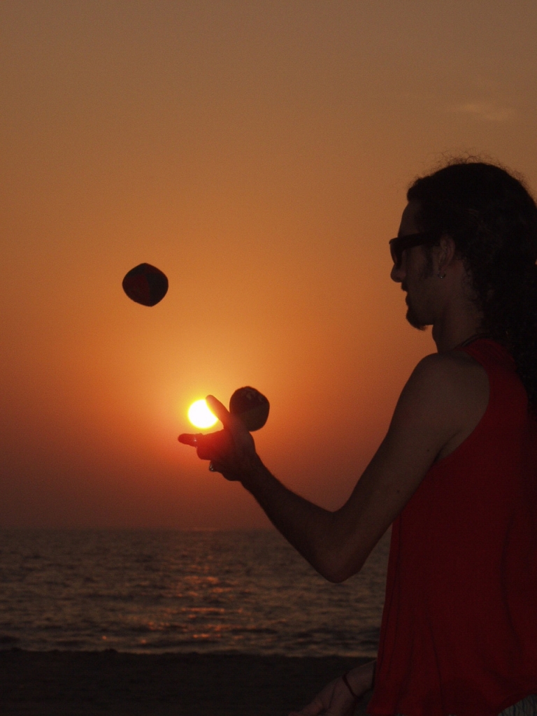 Juggling the sun!