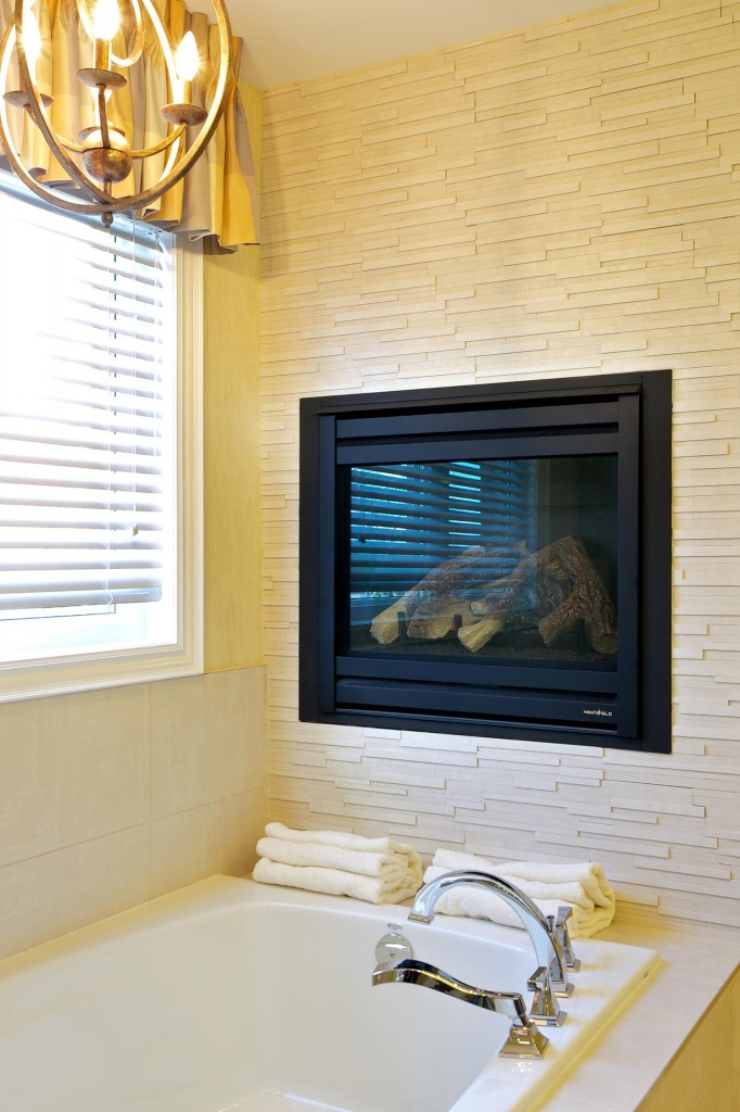 Imagine a fireplace in your bathroom like this one in Cardinal Point