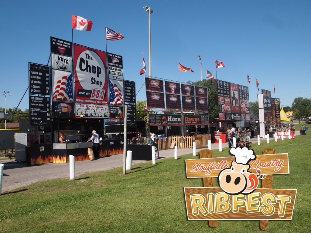 Napkins are mandatory at the Stouffville Country Ribfest, dig in!