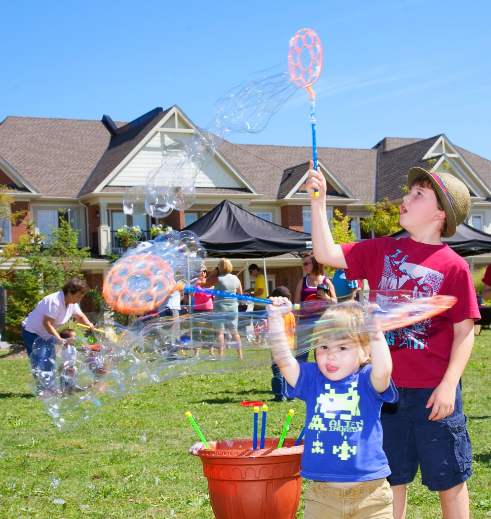 Geranium Homes throwing our annual Cardinal Point BBQ