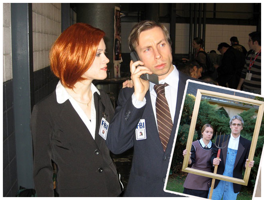 Thanks to Brit.co for these great couples costumes - Mulder & Scully and American Gothic.