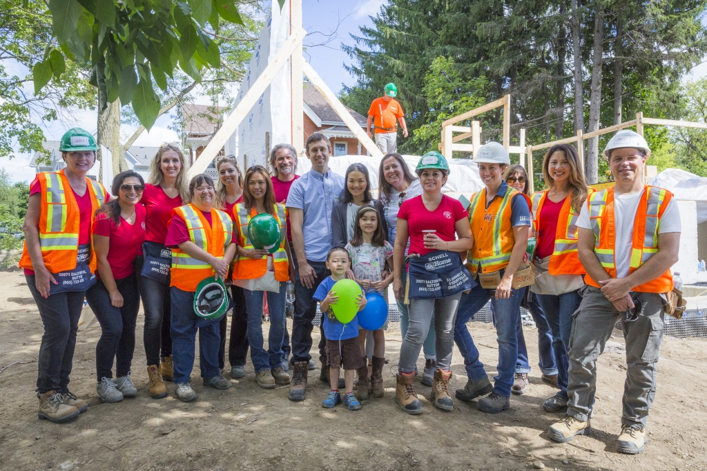 Geranium was proud to be part of Habitat for Humanity's first  Stouffville build.