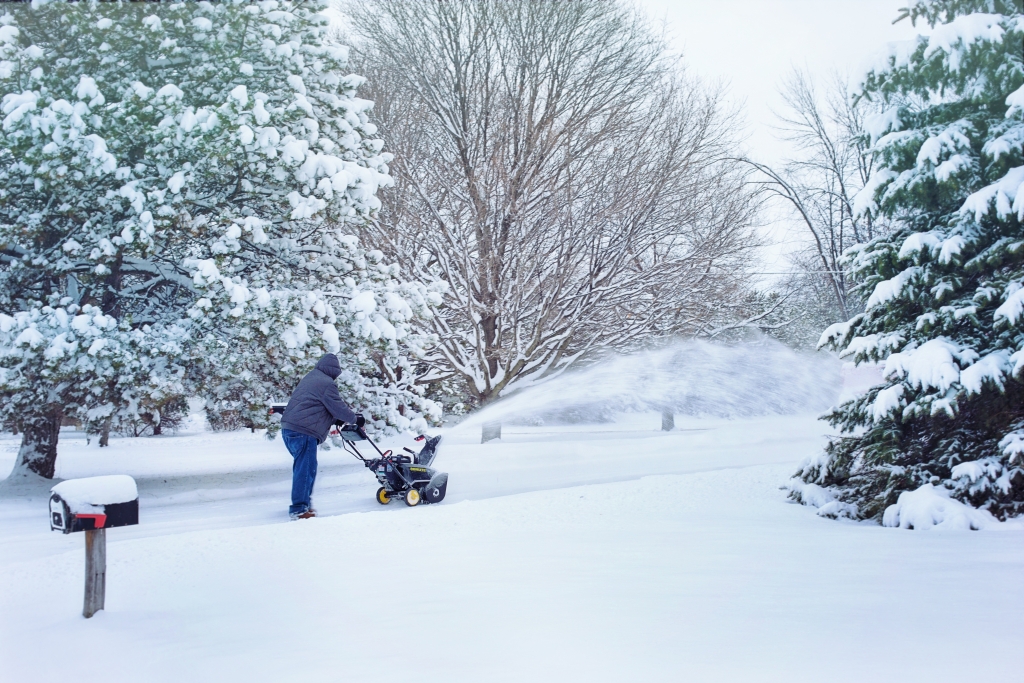 Keep driveway and walkways clear. Don't forget the backyard walkway.