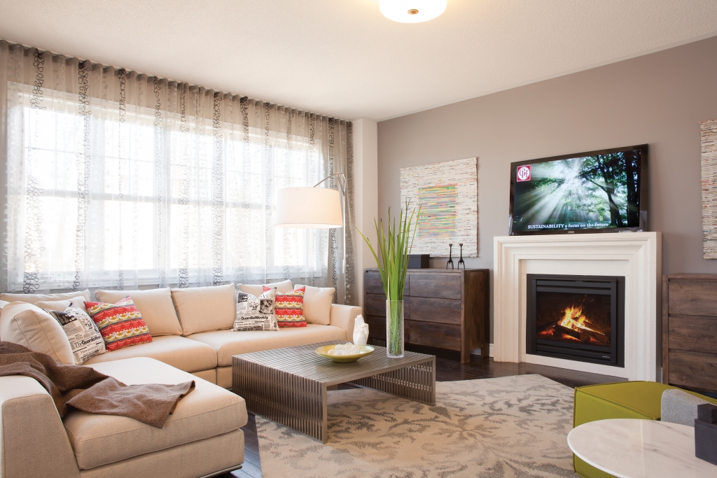 Make your home feel warm and cozy by lighting a fire 