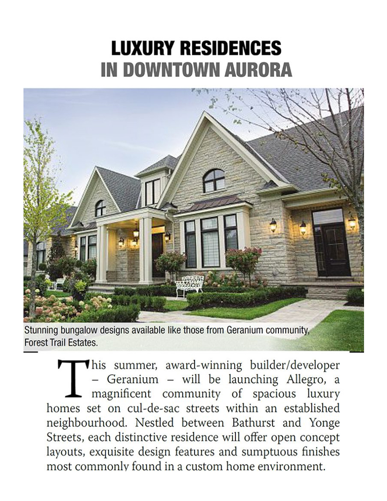 Allegro Luxury Residences Geranium From The Ground Up