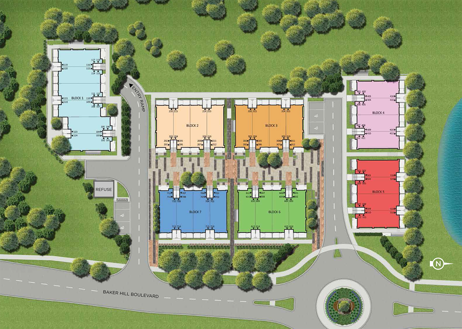 Site Plan Vista Flats Towns Site Plan Vista Flats Towns